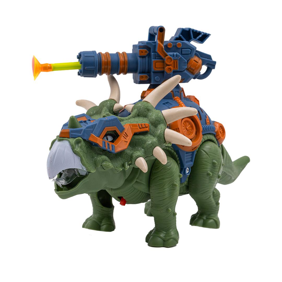 Dinosaurio a pila lanza dardos - 54340