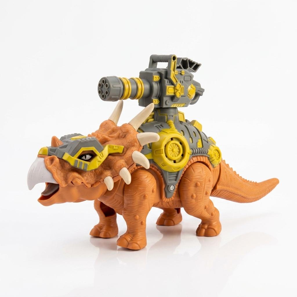 Dinosaurio a pila lanza dardos - 54339