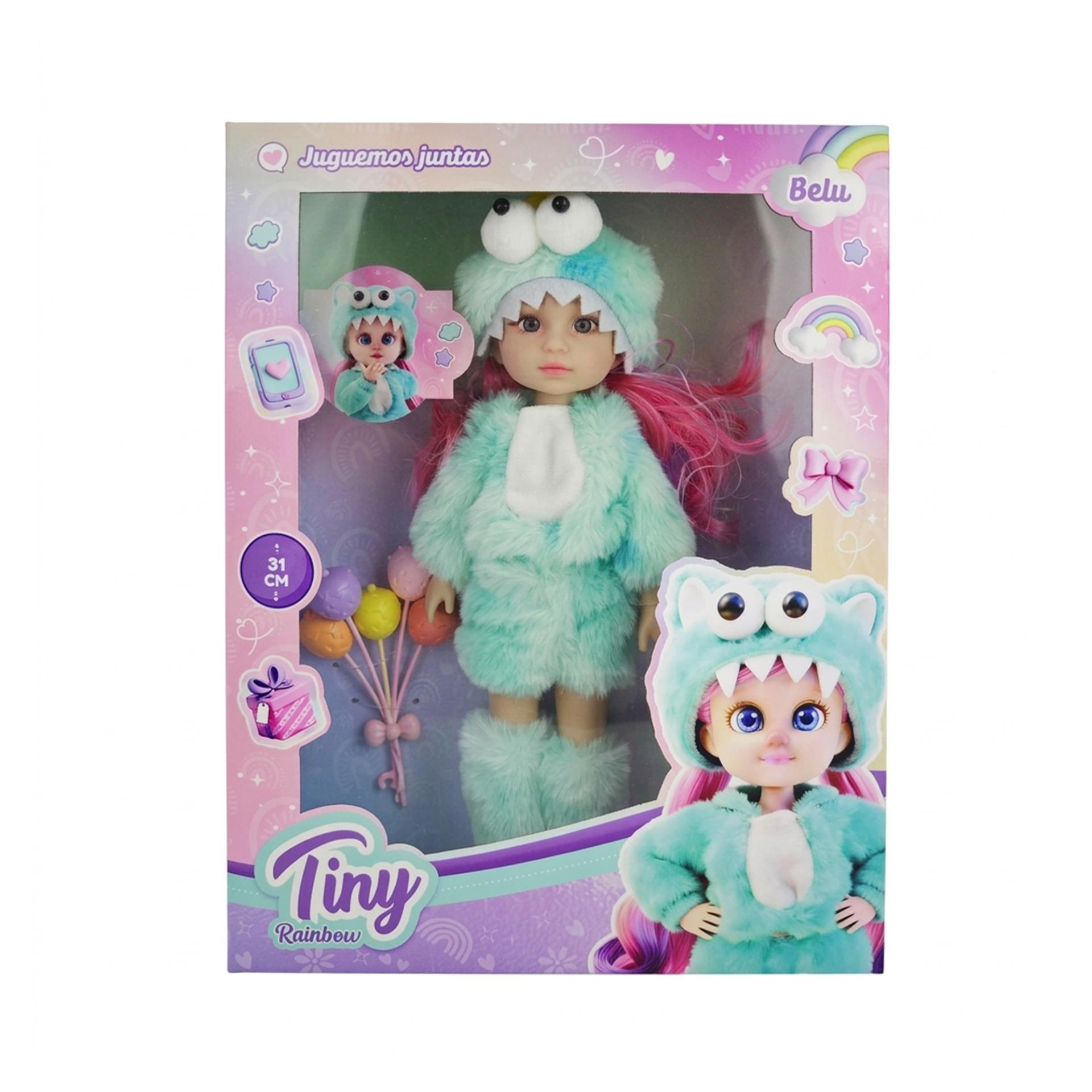 Muñeca Tiny Rainbow Belu 31cm-57525