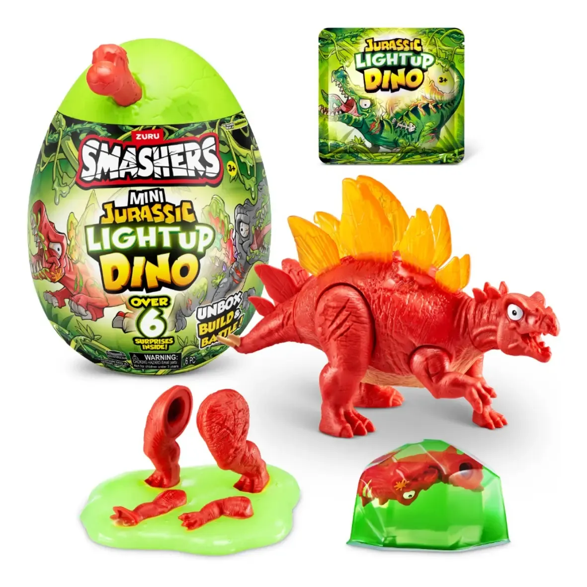 Smashers dino mini egg Light up-7855