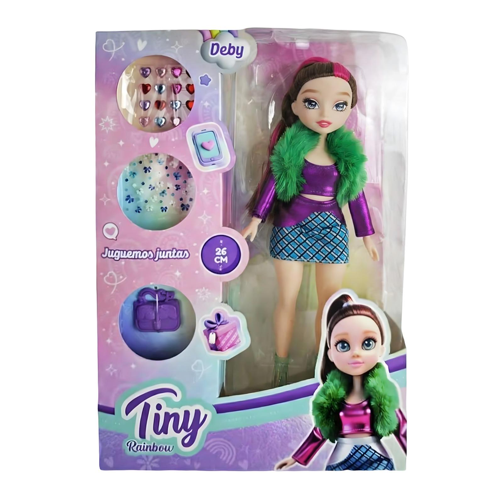 Muñeca Tiny Rainbow Debi 26cm-57273