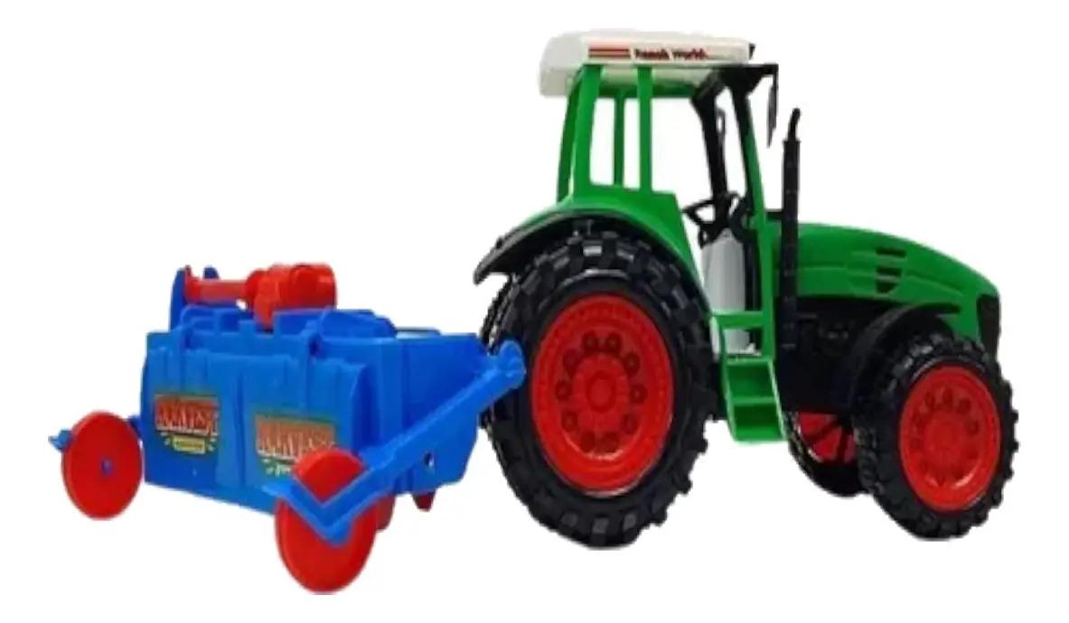 Tractor con acoplado con sembrador-FD48894