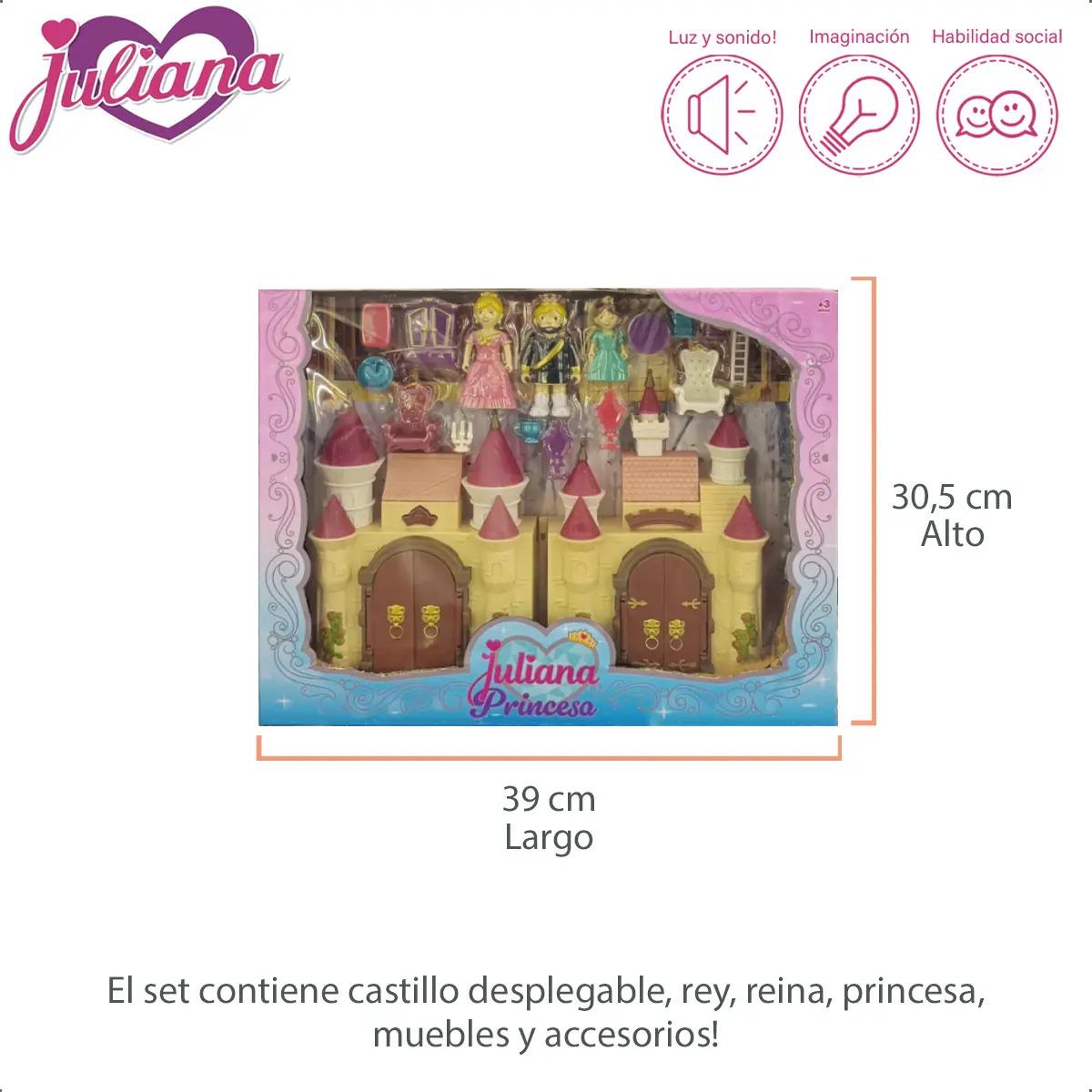 Juliana Princesas castillo con luz y sonido