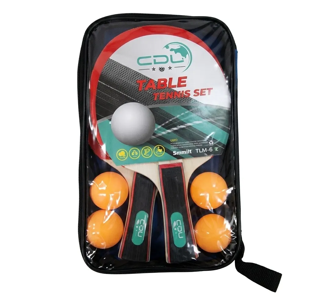 Set de paletas de ping pong + 4 pel estuche-BL437