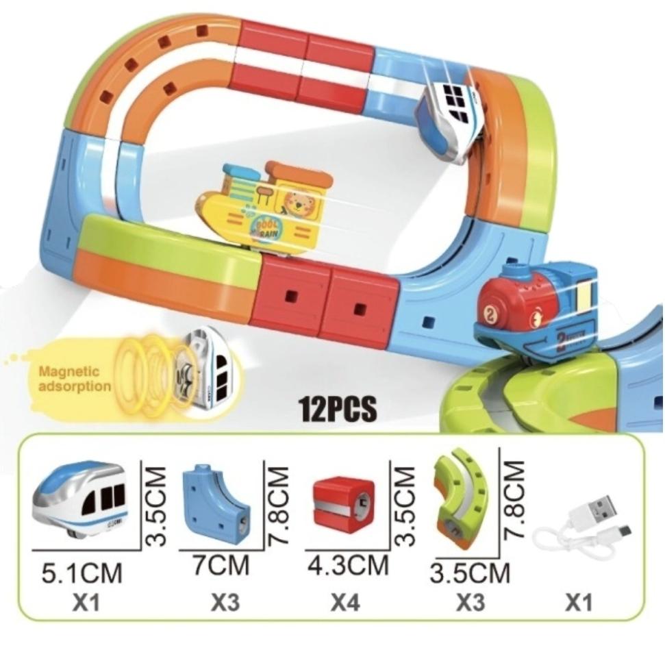 Pista de Tren magnetica 12pcs-BL192
