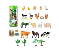 Set de animales granja en tubo x 28 pcs-BL355