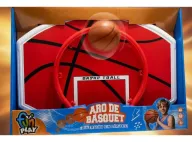 Aro de basquet con pelota-56056