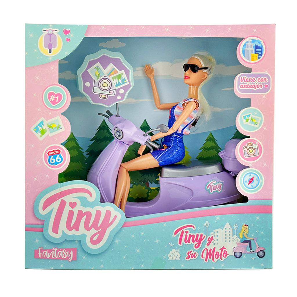 Muñeca Tiny y su moto-54459
